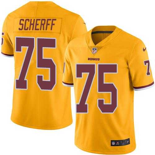 Nike Men & Women & Youth Redskins 75 Brandon Scherff Gold Color Rush Limited Jersey,We sell and wholesale Nike Men & Women & Youth Redskins 75 Brandon Scherff Gold Color Rush Limited Jersey on line form chian!